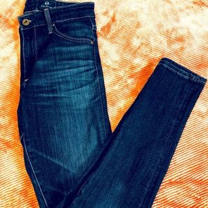 AG Adriano Goldschmeid The Farrah Skinny Crop High-Rise